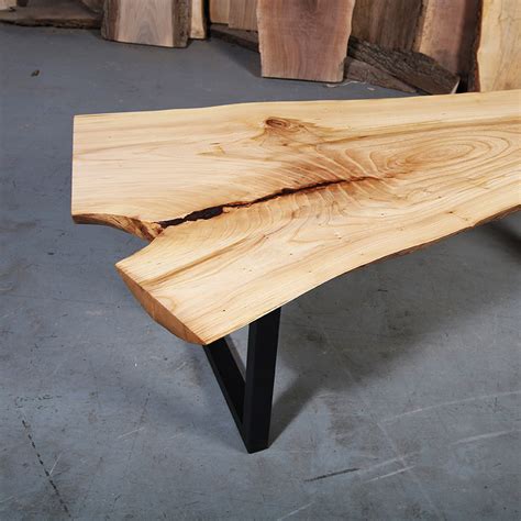 Reeve mid century rectangular coffee table. Elm Live Edge Coffee Table - Anglewood Live Edge Custom ...