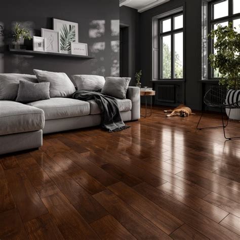 Liberty Floors Classic 18mm X 93mm Rich Acacia Asian Walnut Lacquered