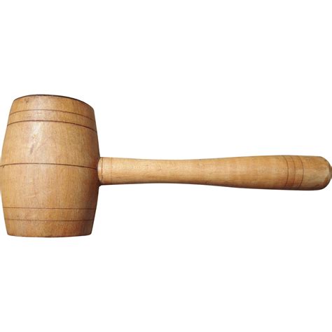 Early 1900s Wood Kitchen Mallet Wleather Sides From