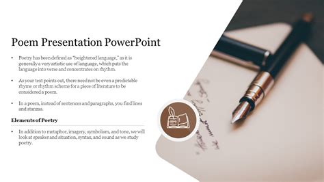 Discover Now Poem Presentation Powerpoint Template Slide
