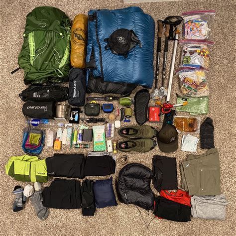 Backpacking Gear Loadout For 7 Days On The Wonderland Trail Around Mt