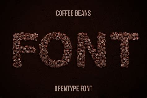 Coffee Beans Font Behance