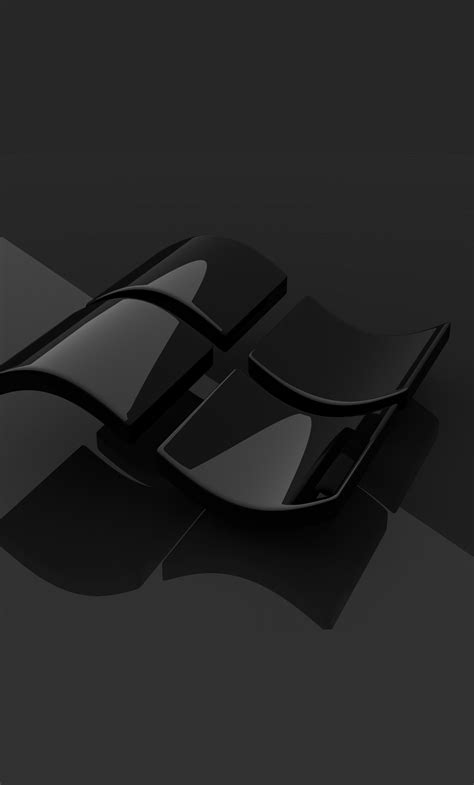1280x2120 Windows Logo Black Minimal 4k Iphone 6 Hd 4k Wallpapers