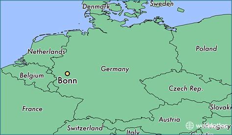 Where Is Bonn Germany Bonn North Rhine Westphalia Map