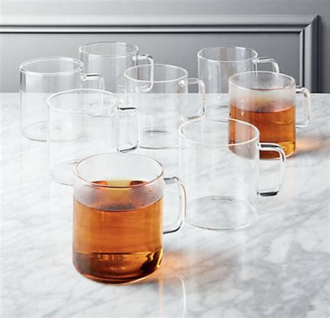 cantina glass mug set of 8 reviews cb2 clear glass coffee mugs clear coffee mugs mugs