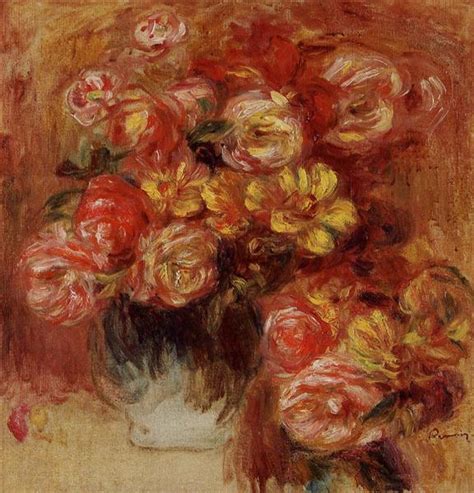 Vase Of Roses Pierre Auguste Renoir