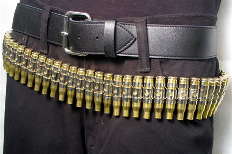 M77 Brass Punk Bullet Belt Wsilver Link