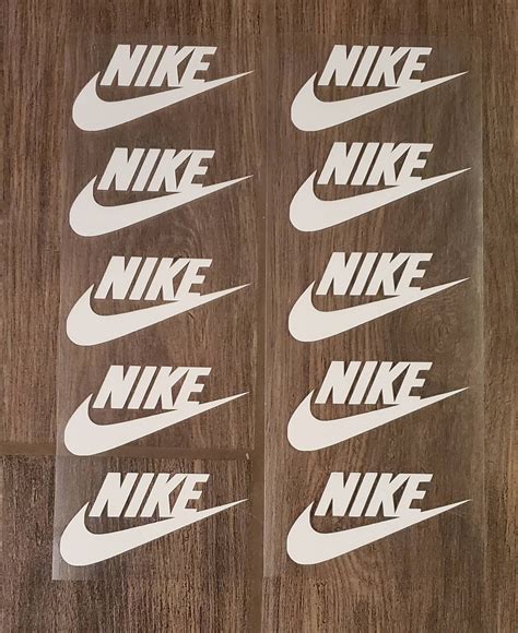 10 Or 20 Nike Swoosh Iron On Decals 2 Inches Great For Face Etsy