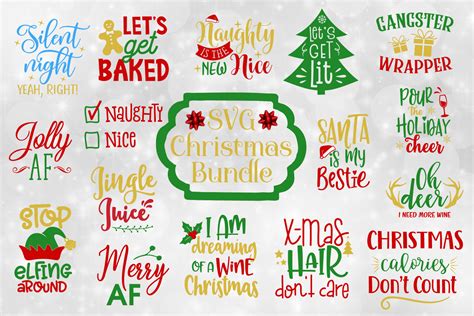 23 funny christmas quotes to keep spirits bright all season. Funny Christmas Quotes Bundle - SVG, EPS, DXF, PNG (120794 ...
