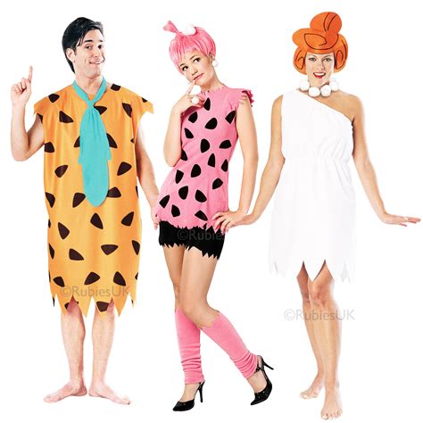 The Flintstones Adults Fancy Dress Cartoon Tv Characters Mens Ladies