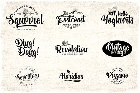 Bohemian Melody Preview With Custom Logo Lettering Typeface