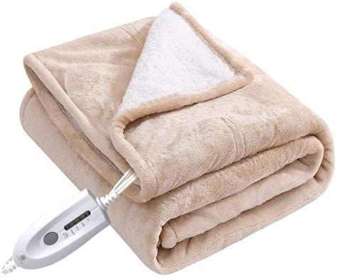 Marquess Heated Throw Electric Blanket Micro Plush Sherp