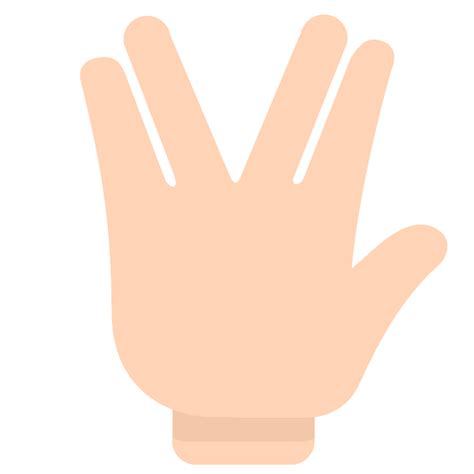 Vulcan Salute Emoji Clipart Free Download Transparent Png Creazilla