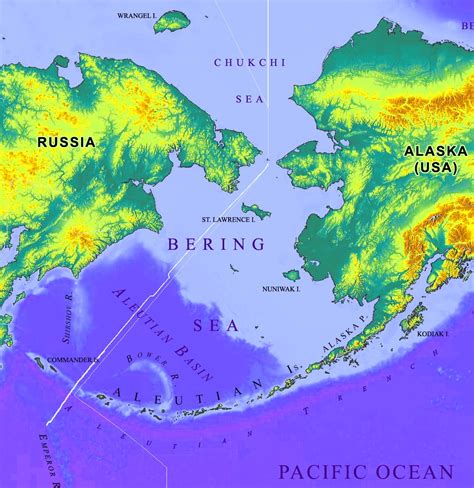 Estrecho De Bering Mapa Images And Photos Finder