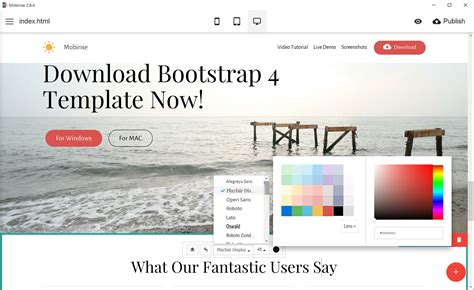 One Of The First Bootstrap 4 Themes