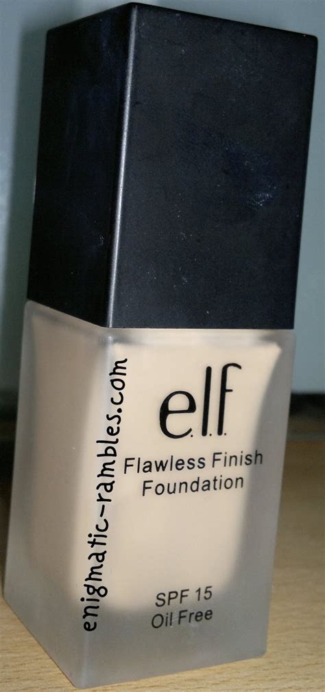 Enigmatic Rambles Review Elf Flawless Finish Foundation Porcelain