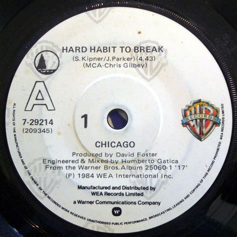 Chicago Hard Habit To Break 1984 Vinyl Discogs