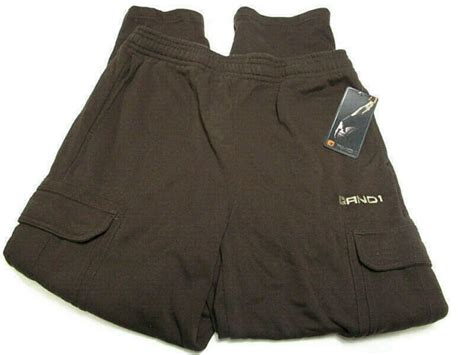 Mens Andi Double Team Cargo Sweat Work Out Pants Charcoal Heather 2xl