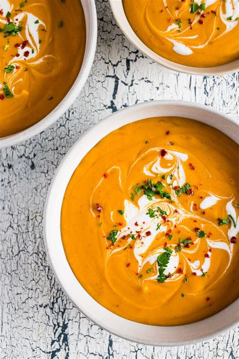 Creamy Red Lentil Carrot Soup Ready In Just 30 Minutes