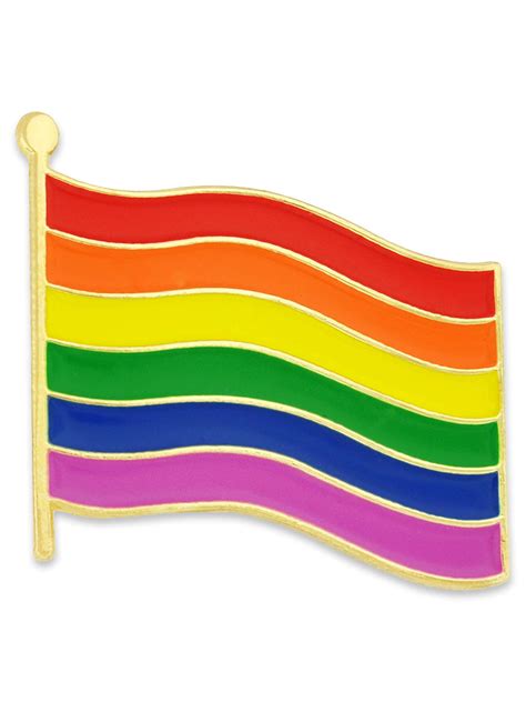 Buy Pinmarts Rainbow Gay Pride Flag Lgbtq Enamel Lapel Pin Online At