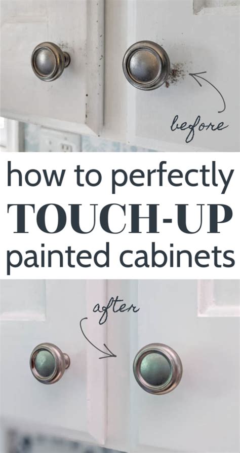 When a home changes hands, the new owner wants the new digs to look as new and fresh as possible. How to Touch Up Chipped Cabinet Paint - Lovely Etc.