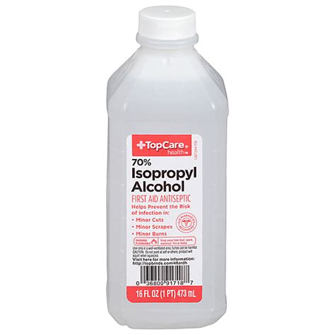 Topcare First Aid Antiseptic Alcohol Isopropyl 70 Solution First Aid