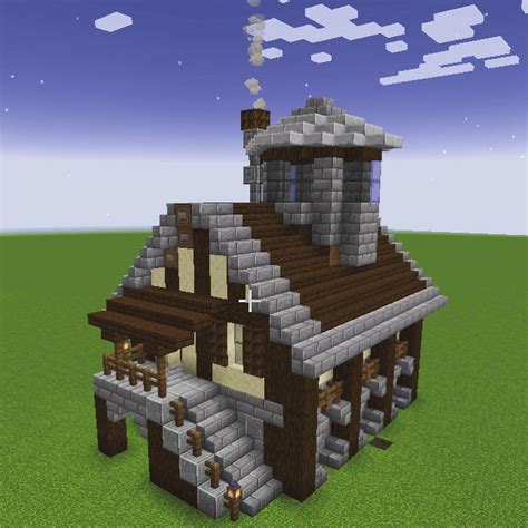 Minecraft how to build a small village house (minecraft 1.14 build tutorial). Small medieval house. : Minecraftbuilds