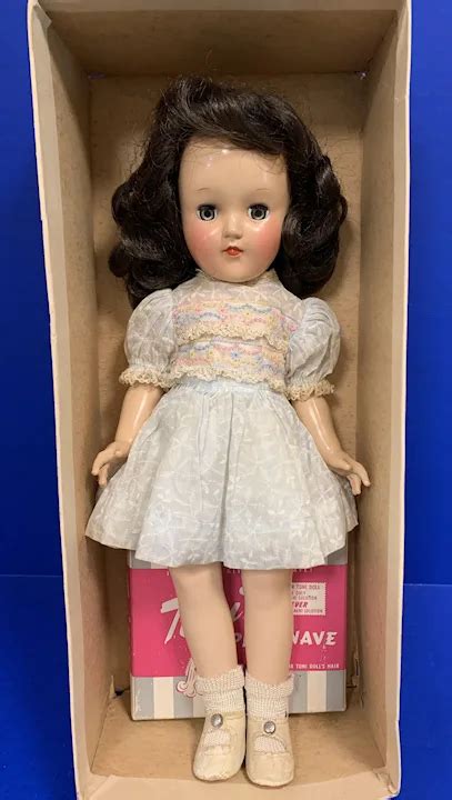 Ideal 14 Brunette Toni Doll All Original With Box Ruby Lane