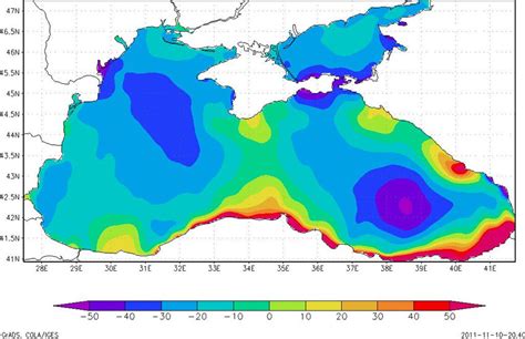 The Long Term Mean Sea Level Over The Geoid In Cm Download