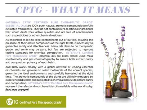 Find Out What Doterras Cptg Purity Grading Means Mydoterra