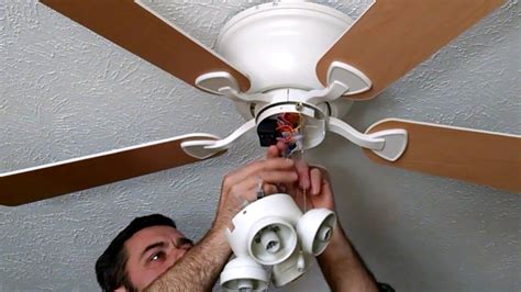 The receiver part of the remote is nestled inside the fan body itself, while the control mounts either on the wall or into the wall as a switch. How To Install Your own Ceiling Fan. Easy DIY ! - YouTube