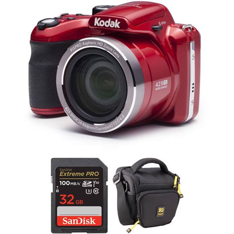 Kodak Pixpro Az421 Digital Camera Basic Kit Red Bandh Photo