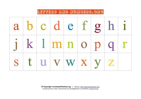 26 Best Ideas For Coloring Lowercase Alphabet Chart