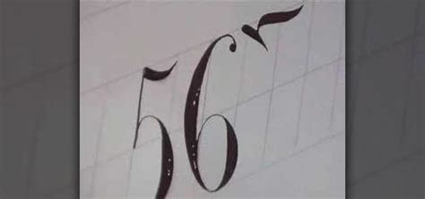 How To Write Numbers In Calligraphy Copperplate Drawing