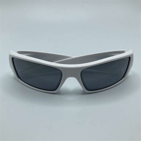 oakley gascan sunglasses polished white frames gray lenses made in usa ebay