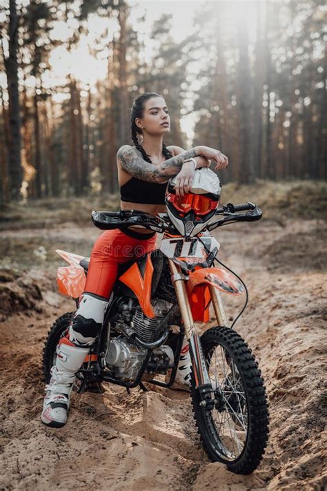 Female Racer Wearing Motocross Outfit With Semi Naked 44732 Hot Sex