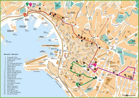 Genoa Sightseeing Map Ontheworldmap Com
