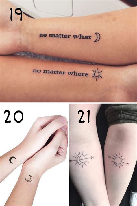 Perfectly Balanced Sun And Moon Matching Tattoos Tattooglee Matching Tattoos Matching