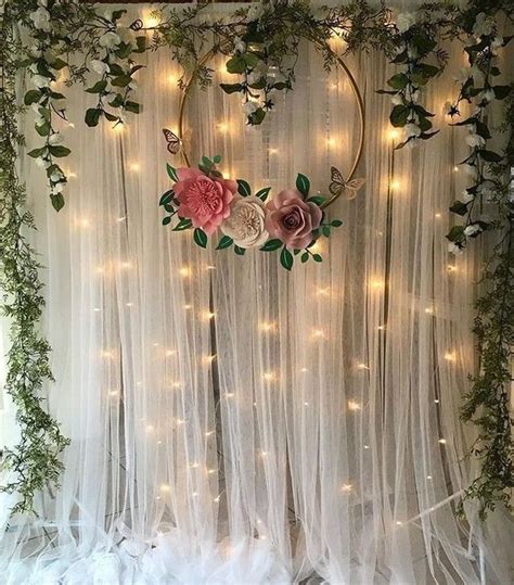 Tulle Backdrop Diy Wedding Backdrop Wedding Stage Decorations