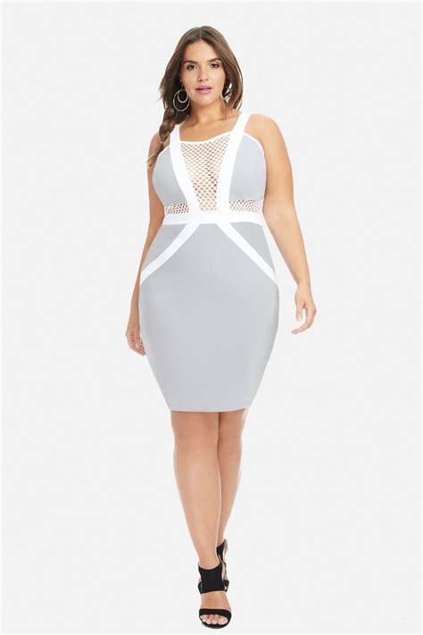 Plus Size Toni Colorblock Bandage Dress Fashion To Figure Trendy