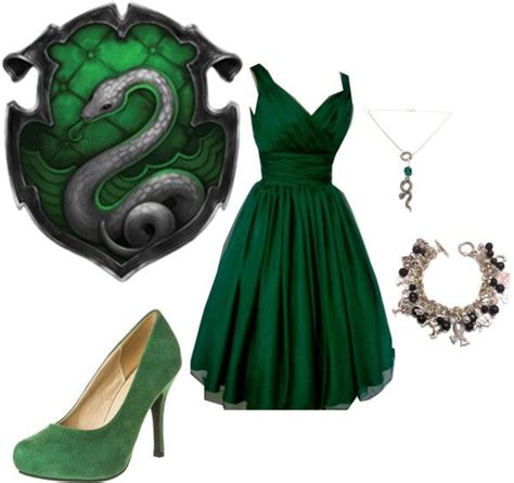 Slytherin By Hitthisfeeling On Polyvore Harry Potter Outfits