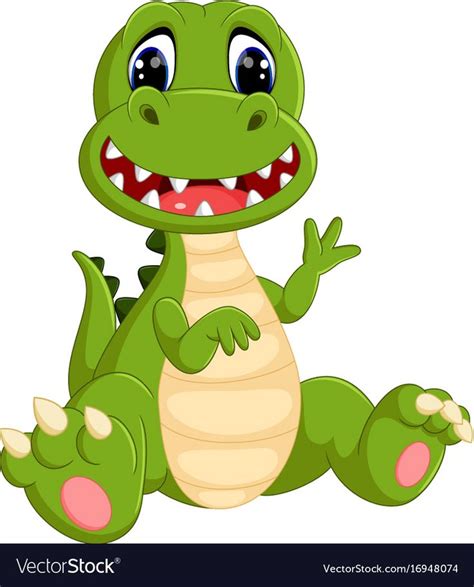 Illustration Of Cute Dinosaurs Cartoon Download A Free Preview Or High