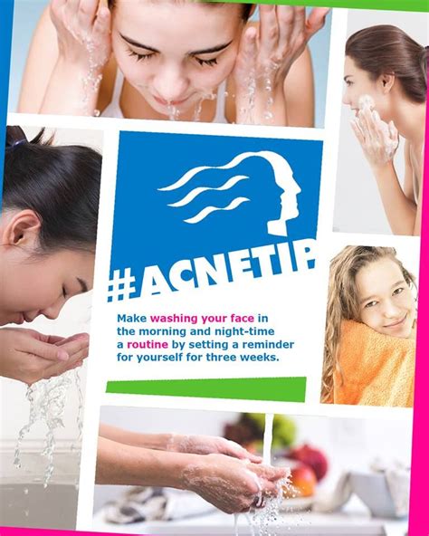 Acnetip Make Washing Your Face In The Morning And Night Time A