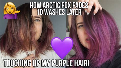 Touching Up My Purple Hair How Does Arctic Fox Fade Youtube