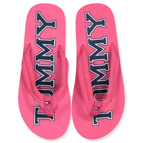 Tommy Hilfiger Flip Flops In Pink Fuchsia Pink