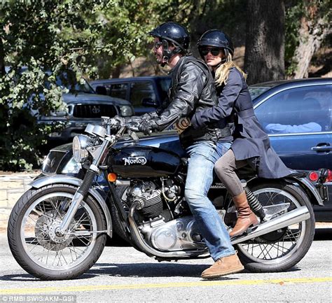 Keanu Reeves Dons His Leathers As He Takes Mystery Blonde Out For A