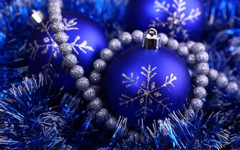 Christmas Ornaments Blue Wallpapers Wallpaper Cave