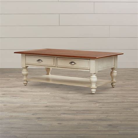 Designed With A Cottage Chic Style This Charming Coffee Table
