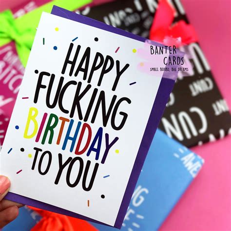 Rude Card Banter Cards Funny Cards