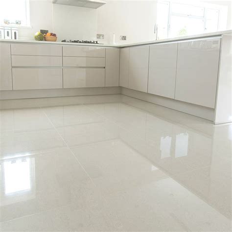 Crown Tiles 60x60cm Super Polished Ivory Porcelain Crown Tiles